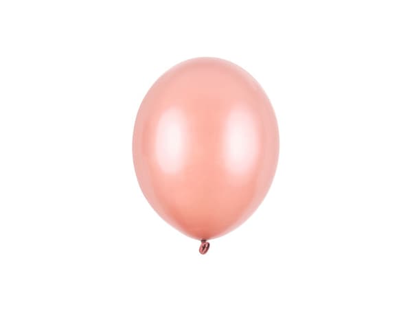 Starka ballonger 12 cm, metallic roséguld (1 förpackning / 100 st.)
