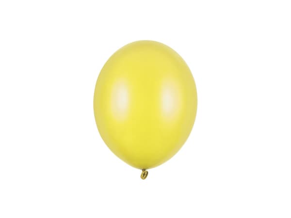 Stærke balloner 12 cm, metallisk citronskal (1 pakke / 100 stk.)