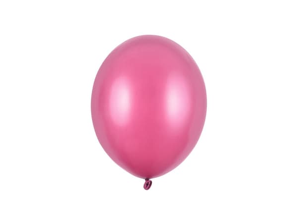 Stærke balloner 23 cm, metallisk pink (1 pakke / 100 stk.)