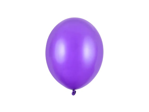 Starka ballonger 23 cm, metallic lila (1 förpackning / 100 st.)