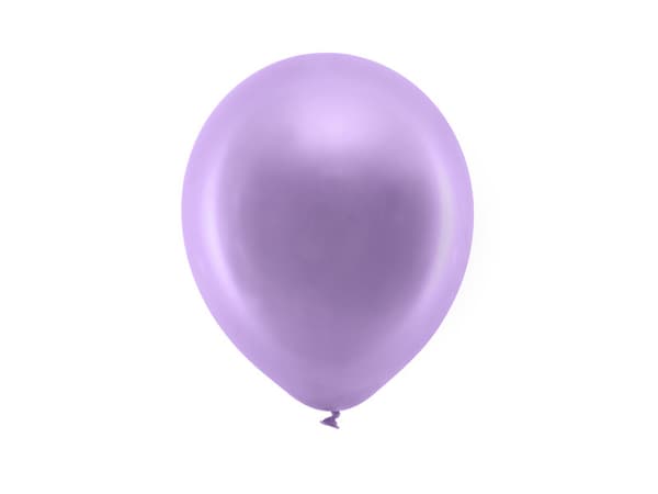 Regnbågsballonger 23 cm metallic, lila (1 förpackning / 10 st.)