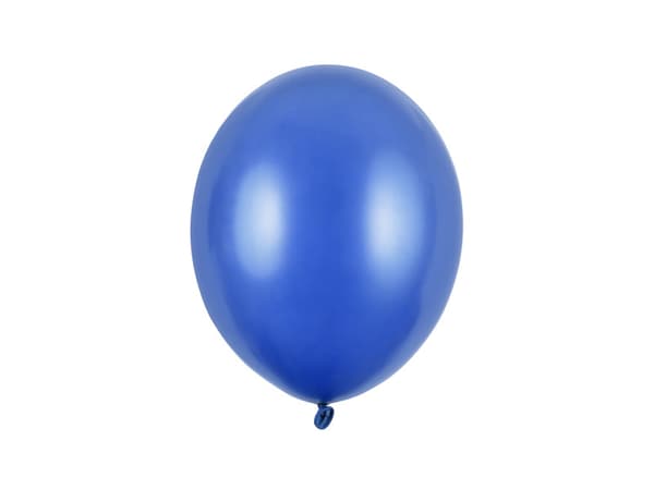 Stærke balloner 27 cm, metallisk blå (1 pakke / 100 stk.)