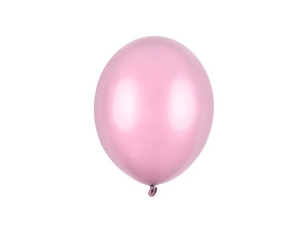 Starka ballonger 23 cm, metallic godisrosa (1 förpackning / 100 st.)