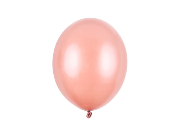Starka ballonger 27 cm, metallic roséguld (1 förpackning / 100 st.)