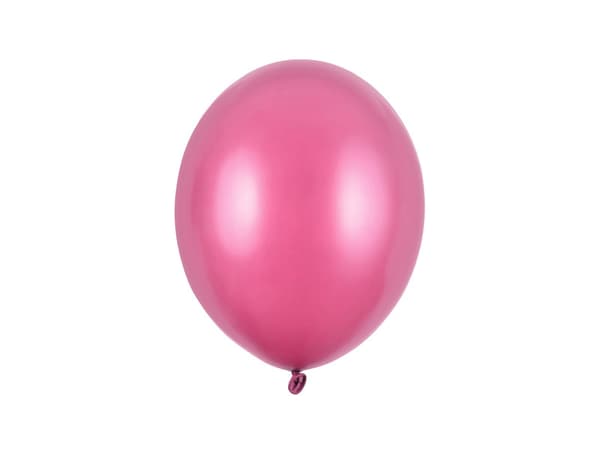Starka ballonger 27 cm, metallic knallrosa (1 förpackning / 50 st.)
