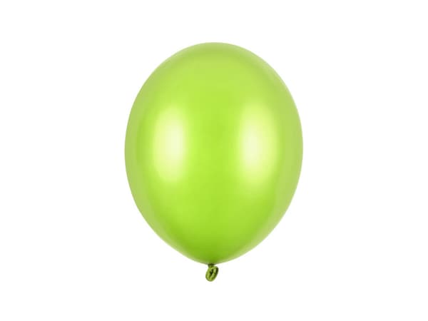 Starka ballonger 27 cm, metallic limegröna (1 förpackning / 50 st.)