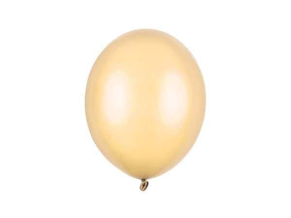 Strong-ilmapallot 27 cm, metallinhohtoinen oranssi (1 pakkaus / 50 kpl)