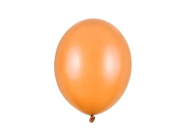 Starka ballonger 27 cm, metalliska mand. orange (1 förpackning / 50 st.)