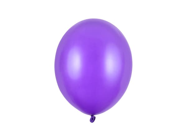 Starka ballonger 27 cm, metallic lila (1 förpackning / 50 st.)