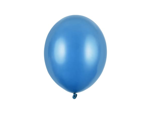 Starka ballonger 27 cm, metalliska karibiska blå (1 förpackning / 10 st.)