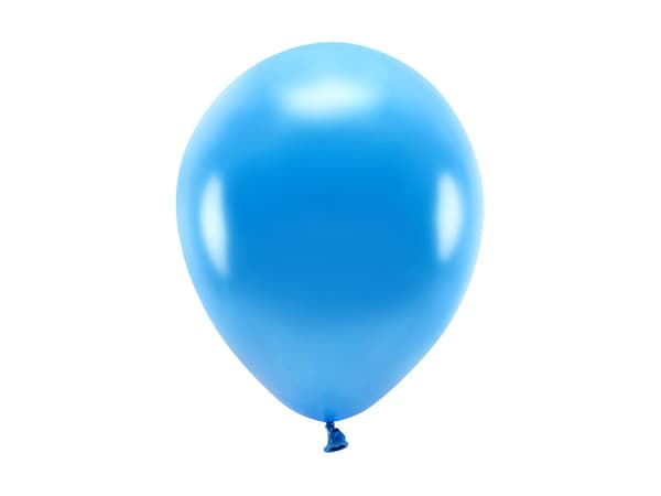 Ekoballonger 26 cm metallic, blå (1 förpackning / 100 st.)