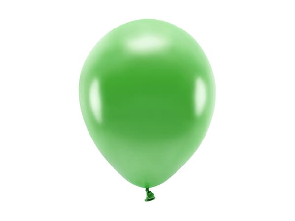 Ekoballonger 26cm metallic, grönt gräs (1 förpackning / 100 st.)