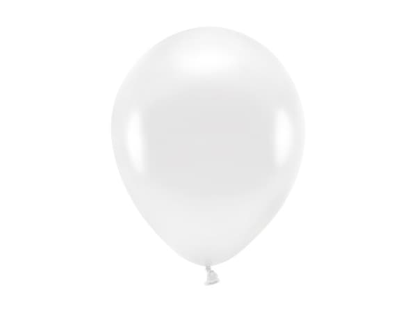 Ekopallot 26 cm metallinhohtoiset, valkoiset (1 pakkaus / 100 kpl)