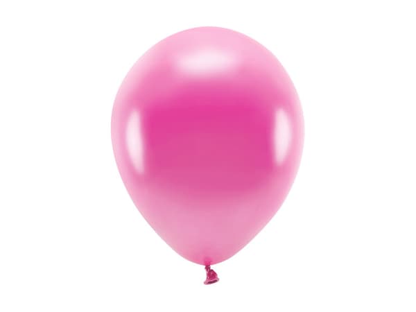 Ekoballonger 26 cm metallic, fuchsia (1 förpackning / 100 st.)