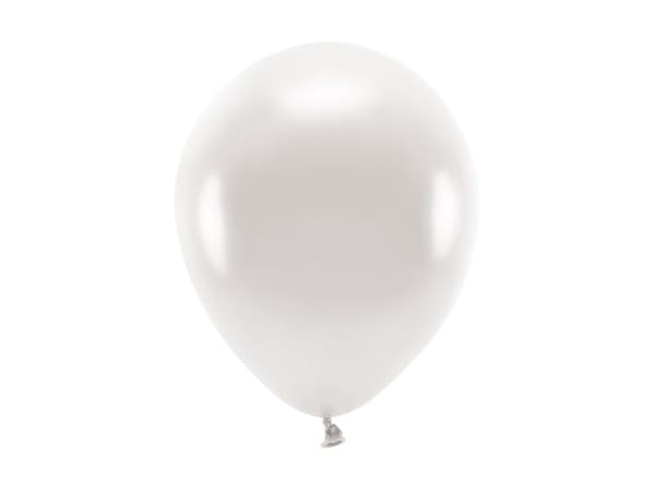 Ekoballonger 26cm metallic, pärlfärgade (1 förpackning / 10 st.)