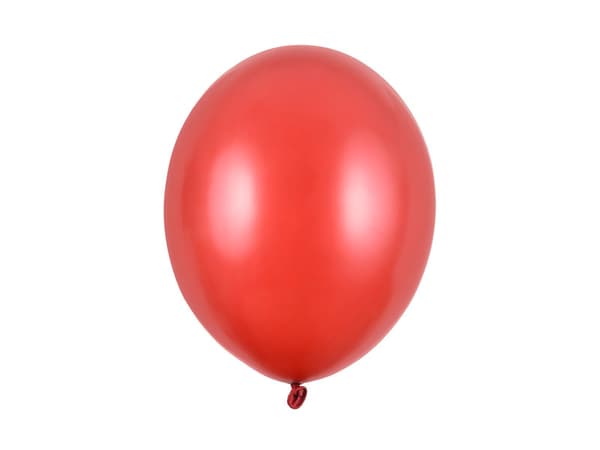 Strong-ilmapallot 30 cm, metallinhohtoinen unikonpunainen (1 pakkaus / 100 kpl)