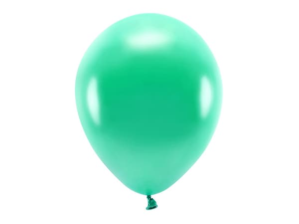 Ekoballonger 30 cm metallic, gröna (1 förpackning / 100 st.)
