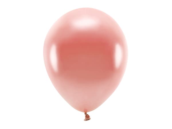 Ekoballonger 30 cm metallic, roséguld (1 förpackning / 100 st.)