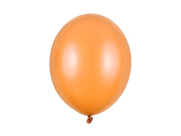 Starka ballonger 30 cm, metalliska mand. orange (1 förpackning / 50 st.)