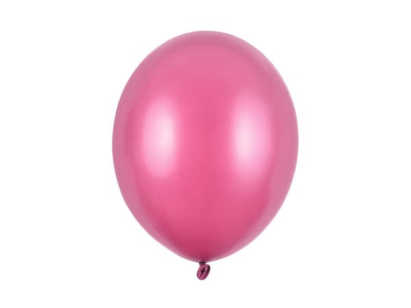 Starka ballonger 30 cm, metallic knallrosa (1 förpackning / 50 st.)