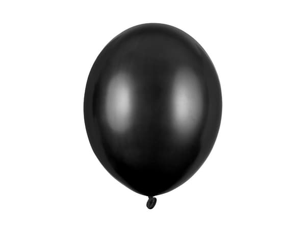 Starka ballonger 30 cm, metallic svarta (1 förpackning / 10 st.)