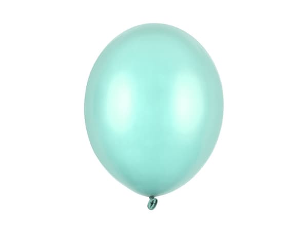 Starka ballonger 30 cm, metallic mintgrön (1 förpackning / 10 st.)