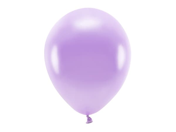 Økoballoner 30 cm metalliske, lavendel (1 pakke / 10 stk.)