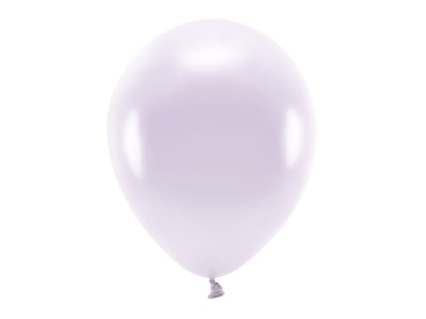 Økoballoner 30 cm metalliske, lilla (1 pakke / 10 stk.)