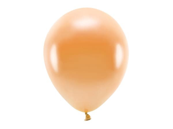 Ekoballonger 30cm metallic, orange (1 förpackning / 10 st.)