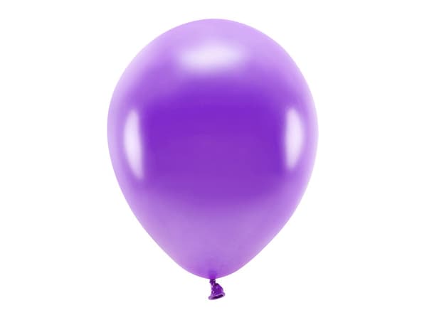 Ekoballonger 30 cm metallic, lila (1 förpackning / 10 st.)