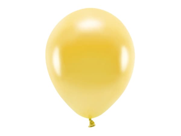 Ekoballonger 30cm metallic, ljusguld (1 förpackning / 10 st.)