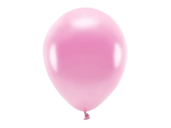 Ekoballonger 30cm metallic, rosa (1 förpackning / 10 st.)