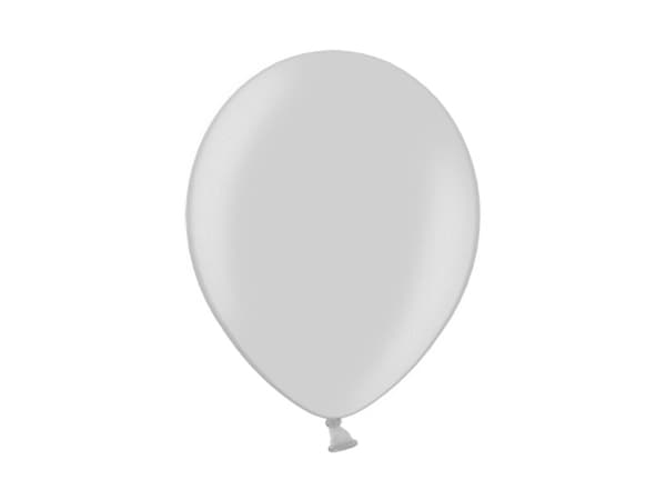 Ballonger 23 cm, Metallic Silver (1 förpackning / 100 st.)
