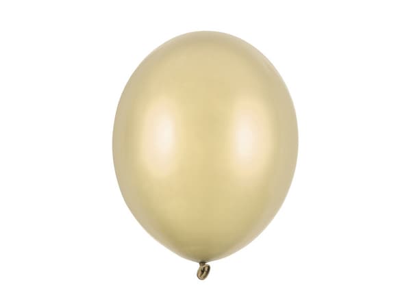 Starka ballonger 30 cm, metalliskt kallt guld (1 förpackning / 100 st.)