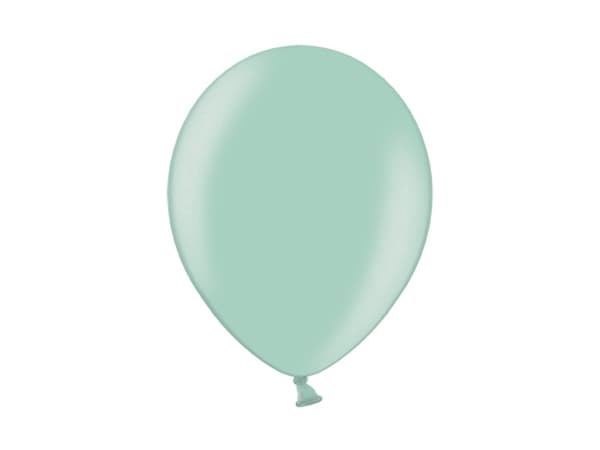 Ballonger 23 cm, Metallic ljusgröna (1 förpackning / 100 st.)