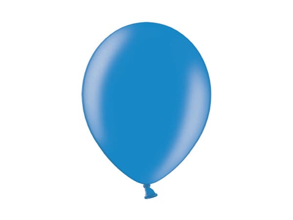 Balloner 27 cm, Metallisk Blå (1 pakke / 100 stk.)