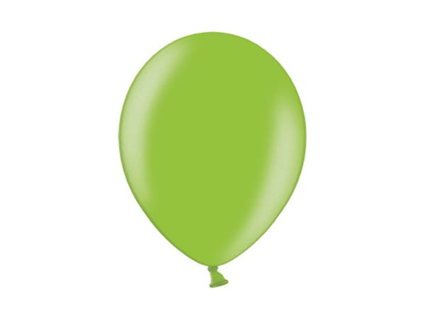 Ballonger 27 cm, Metallic Limegröna (1 förpackning / 100 st.)