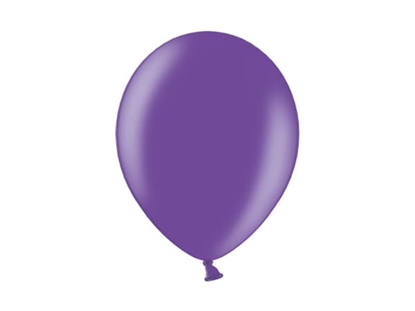 Balloner 30 cm, Metallisk Lilla (1 pakke / 100 stk.)