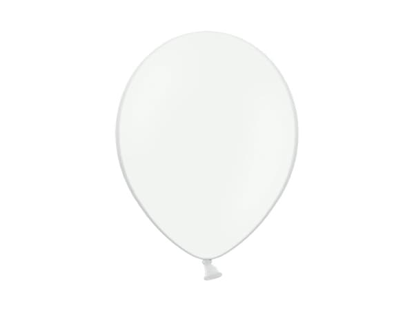 Ballonger 23 cm, Pastellvita (1 förpackning / 100 st.)