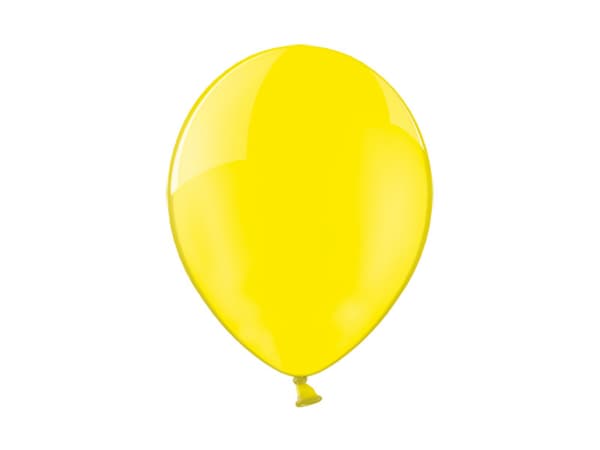 Ballonger 23 cm, Kristallgula (1 förpackning / 100 st.)