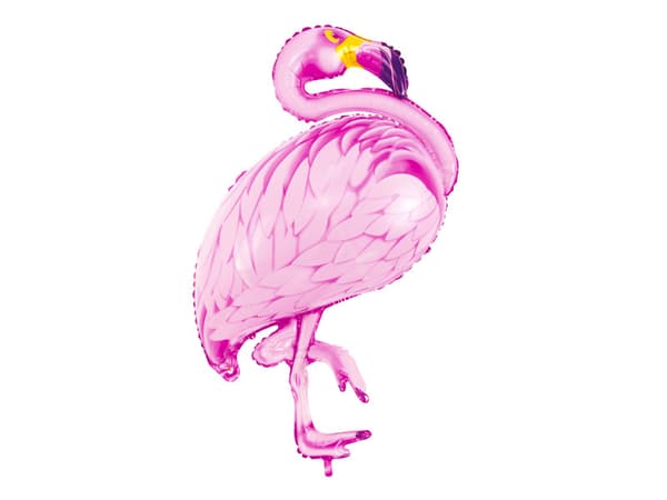 Flamingo folieballong, rosa, 70x95cm (1 kartong / 50 st.)