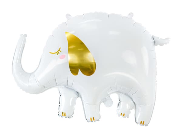 Elefantfolieballong, 83x58 cm, mix (1 förpackning / 50 st.)