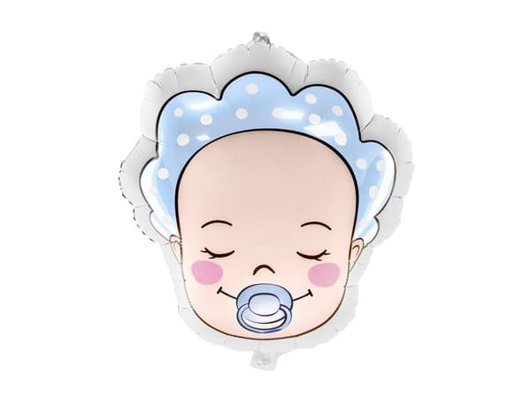 Babyfolieballong - Pojke, 40x45cm, mix (1 förpackning / 50 st.)