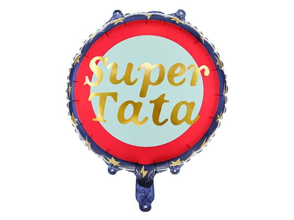 Super Dad folieballon, 45 cm, mix (1 æske / 50 stk.)