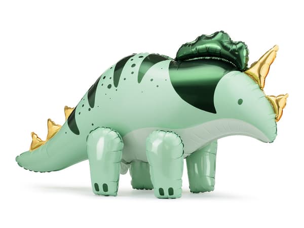 Triceratops folieballong, 101x60,5cm, grön