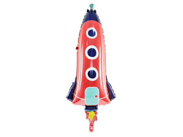 Raketfolieballong, 44x115cm, blandad