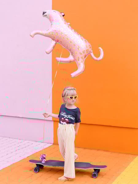 Folieballong Leopard, 114x80 cm, blandad