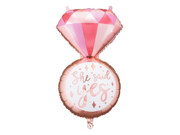 Ringfolieballong, 41x72 cm, blandad