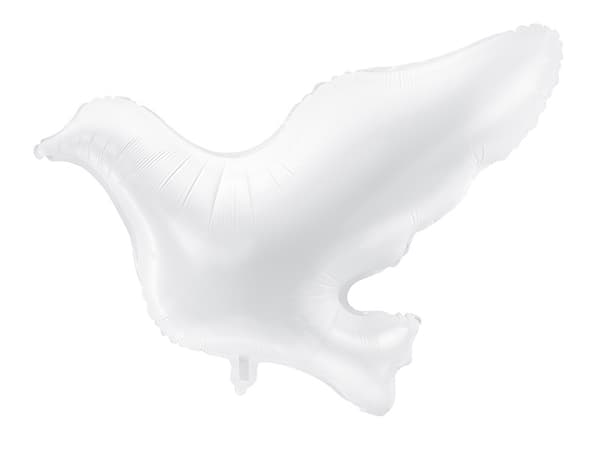 Duvfolieballong, vit, 77x66cm
