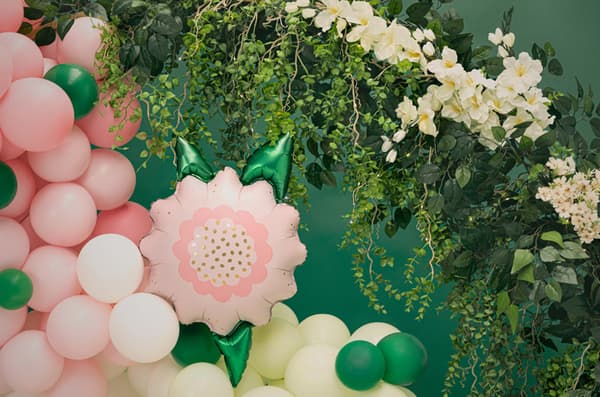 Blomfolieballong, 70x62 cm, blandad
